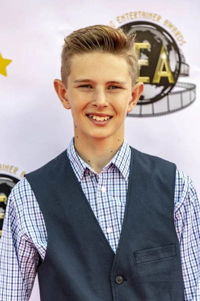 Christopher Downs Attends 3Rd Annual Young Entertainer Awards Globe Theatre — Stock Photo, Image