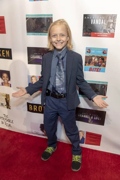 Christian Ganiere Bezoekt Fyc Underdog Emmy Screenings Charity Event Van — Stockfoto