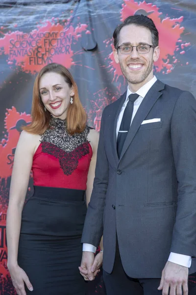 Jason Liles Con Allie Adkins Partecipa 44Esimo Saturn Awards Annuale — Foto Stock