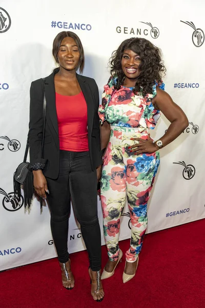 Meraiah Ekeinde Jennifer Oguzie Uczestniczyć 2018 Geanco Foundation Hollywood Gala — Zdjęcie stockowe