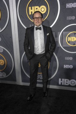 PJ Byrne, 22 Eylül 2019 'da Pasifik Tasarım Merkezi' nde HBO 'nun Post Emmy Ödülü Resepsiyonuna katıldı.