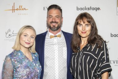 Shelby Wulfert, Zak Bennett, Eugenie Coetzce 7 Kasım 2019 'da Taglyan Kompleksi' nde Yetenek Yöneticileri Derneği tarafından sunulan 15.