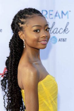 Skai Jackson, 27 Temmuz 2019 'da Saddlerock Çiftliği, Malibu, CA' da düzenlenen HollyRod Vakfı 'nın 21.