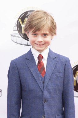 Beckham Skodje, 7 Nisan 2019 'da Warner Brother Studios, Burbank, CA' da düzenlenen 