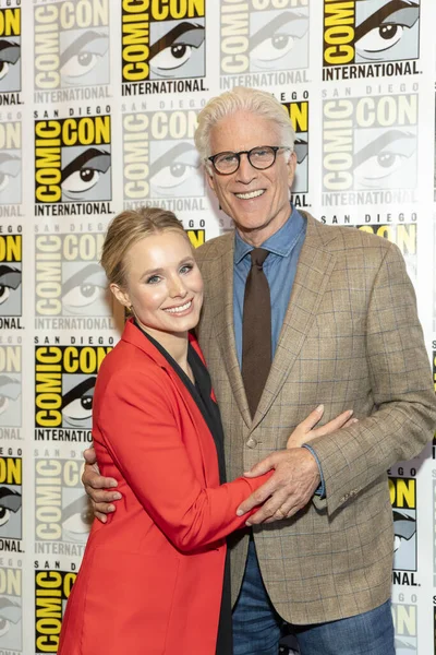 Kristen Bell Ted Danson Attends Comic Con International San Diego — Stock Photo, Image