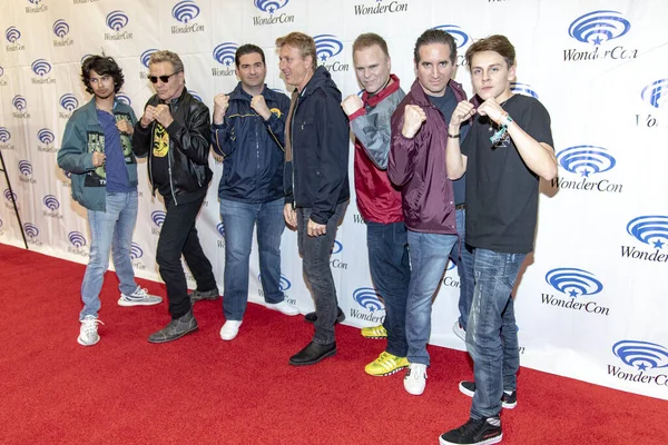 Cast Cobra Kai Attends 2019 Wondercon Sony Pictures Television Cobra — Φωτογραφία Αρχείου