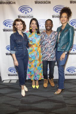 Milana Vayntrub, Kathreen Khavari, Kamil McFadden, Sofya Wylie 31 Mart 2019 'da WonderCon - Marvel Animations World Premiere Of 