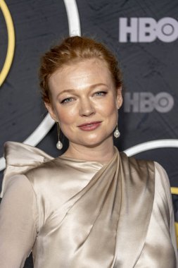 Sarah Snook, 22 Eylül 2019 'da Pasifik Tasarım Merkezi' nde HBO 'nun Post Emmy Ödülü Resepsiyonuna katıldı.