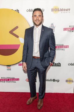 Vin Vescio, 20 Nisan 2019 'da TCL Çin Tiyatrosu 6, Hollywood, CA' da 2019 Hollywood Kısa Komedi Film Festivali 'ne katıldı.