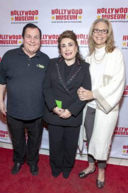 Burt Ward, Donelle Dadigan, Lindsay Wagner, 13 Kasım 2018 'de Losa Angeles, CA' daki Hollywood Müzesi 'ndeki 