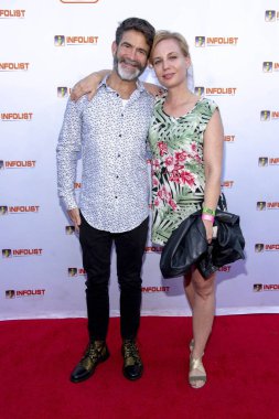 11 Temmuz 2019 'da Wisdome Dome Park, Hollywood, CA' da Infolist Öncesi Comic-Con Bash 'e katılıyor.