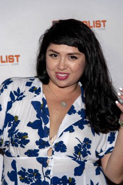 11 Temmuz 2019 'da Wisdome Dome Park, Hollywood, CA' da Infolist Öncesi Comic-Con Bash 'e katılıyor.