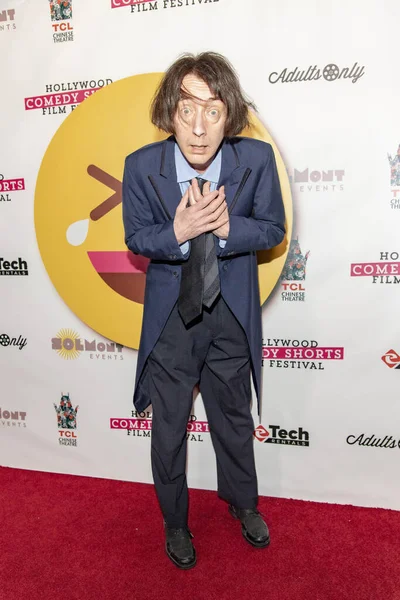 Emo Philips Besucht April 2019 Das Hollywood Comedy Shorts Film — Stockfoto