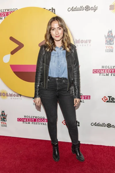 Zoe Sloane Participa 2019 Hollywood Comedy Shorts Film Festival Tcl — Fotografia de Stock