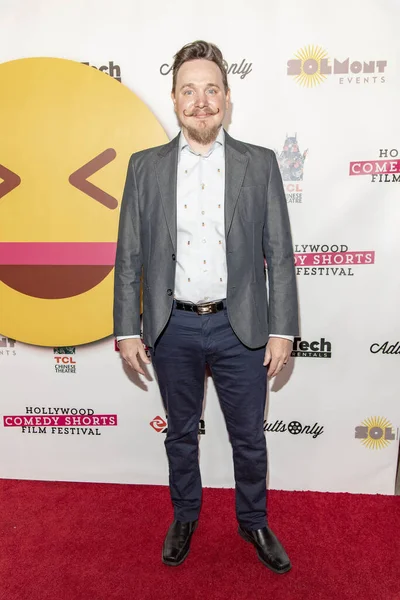 Michael Schaubach Asiste Festival Cine Comedia Corta Hollywood 2019 Tcl — Foto de Stock