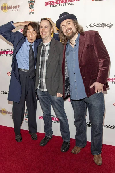 Emo Philips Christopher Biewer Ted Wulfers Attend 2019 Hollywood Comedy — Stock Photo, Image