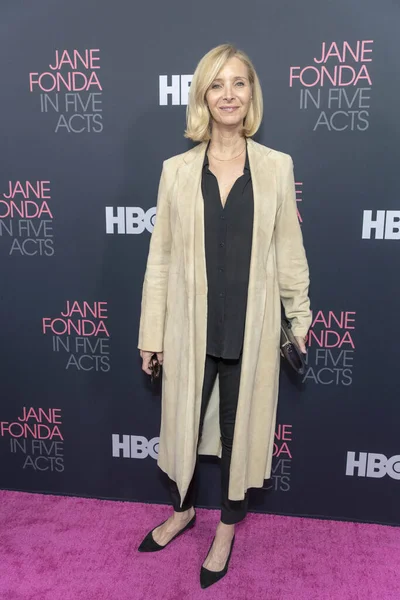 Lisa Kudrow Frequenta Hbo Documentary Film Jane Fonda Five Acts — Foto Stock