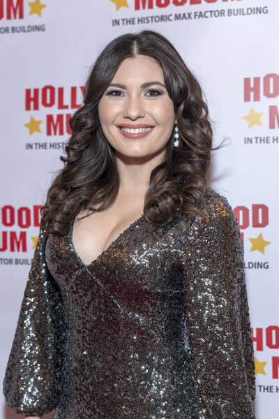 Celeste Thorson attends "20th Century Superhero Legends Exhibit: Dedicated To Fight Evil" Gala, at The Hollywood Museum, Losa Angeles, CA on November 13th, 2018