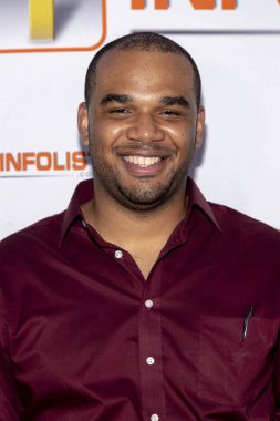 11 Temmuz 2019 'da Wisdome Dome Park, Hollywood, CA' da Infolist Öncesi Comic-Con Bash 'e katılıyor.