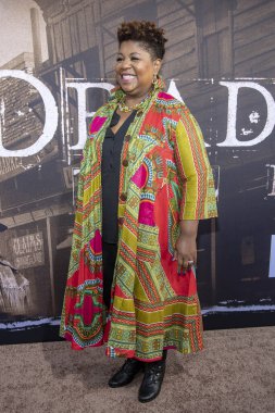 Cleo King 14 Mayıs 2019 'da Los Angeles Cinerama Dome' daki HBO Deadwood galasına katıldı.