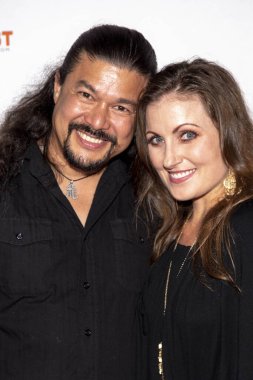 11 Temmuz 2019 'da Wisdome Dome Park, Hollywood, CA' da Infolist Öncesi Comic-Con Bash 'e katılıyor.