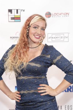 Sara Kelly 25 Ağustos 2018 'de Los Angeles, Kaliforniya' da 16. Geleneksel 168 Film Festivali 'ne katıldı.