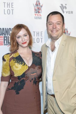 Christina Hendricks ve Michael Gladis, 16 Haziran 2018 'de Hollywood, Kaliforniya' da bulunan TCL Çin Tiyatrosu 'nda düzenlenen 