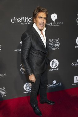 Richie Marcello 17 Ekim 2018 'de Avalon Hollywood, Kaliforniya' da Musicash resmi açılış partisine katılıyor.