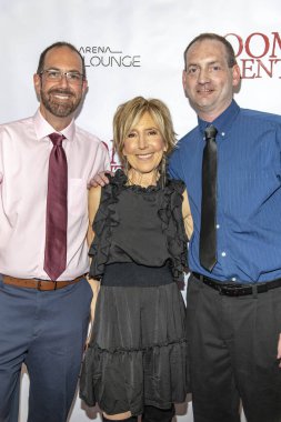 Marc Sterling, Lin Shaye, Tommy Stovall 3 Mayıs 2019 'da Los Angeles Cinelounge, Los Angeles' ta Uncork 'd Entertainment' ın 