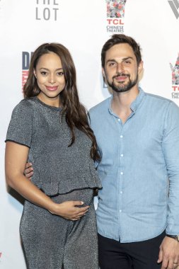 Amber Stevens West, Andrew J West, 16 Haziran 2018 'de Hollywood, Kaliforniya' daki TCL Çin Tiyatrosu 'nda düzenlenen 