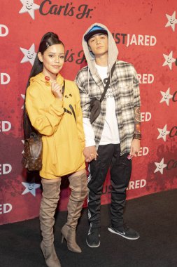 Jenna Ortega, Asher Angel 27 Ekim 2018 'de Goya Stüdyoları, Los Angeles, Kaliforniya' da Jared 'in 7.