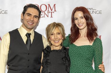 Oliver Rayon, Lin Shaye, Valeska Miller 3 Mayıs 2019 'da Los Angeles Cinelounge, Los Angeles' ta Uncork 'd Entertainment' ın 