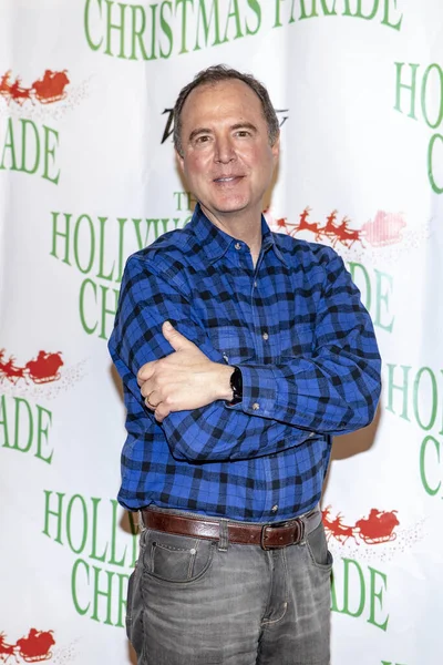 Adam Schiff Παρευρίσκεται Στην 87Η Ετήσια Χριστουγεννιάτικη Παρέλαση Του Hollywood — Φωτογραφία Αρχείου