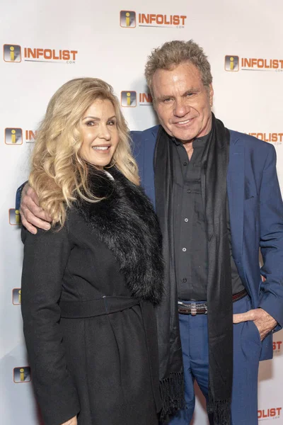 Martin Kove Manželkou Vivienne Kove Zúčastní 2019 Infolist Pre Oscars — Stock fotografie