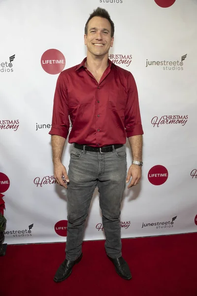 Adam Mayfield Bezoekt Lifetime Christmas Harmony Los Angeles Premiere Harmony — Stockfoto