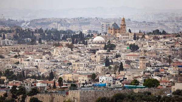 Jerusalén Skyline Paisaje urbano — Foto de Stock