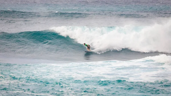 Surfing Sunset Beach Hawaii — Stock Photo, Image