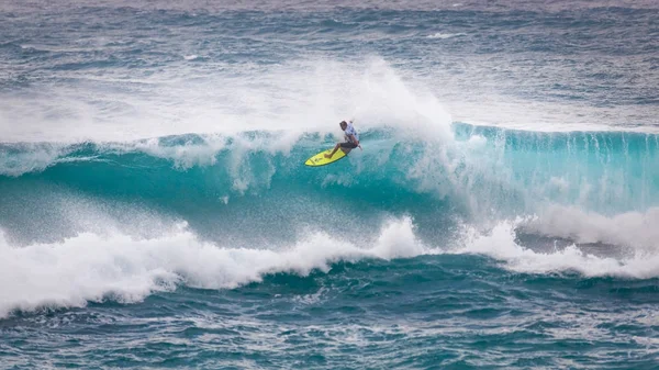 Surf Coucher de soleil Plage Hawaï — Photo