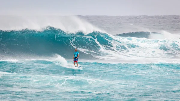 Surfing Sunset Beach Havaj — Stock fotografie