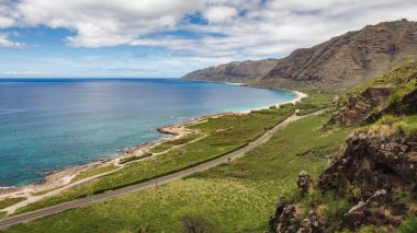 Kaena noktası Beach doğal deniz manzarası
