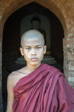 Myanmar keşiş portresi