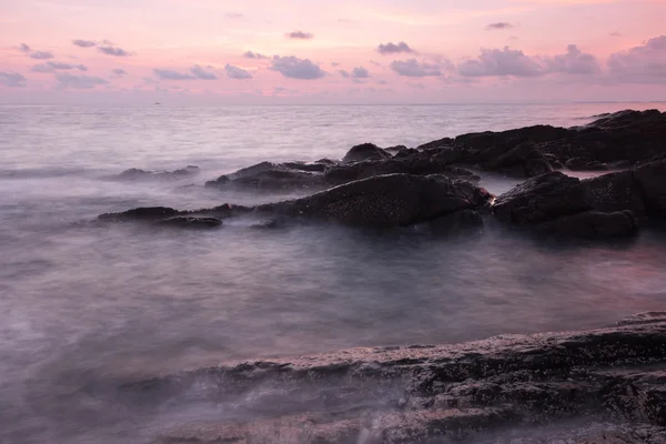 Seascape během západu slunce — Stock fotografie