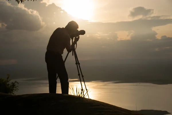 Photographer shooting photo — Stock Photo, Image