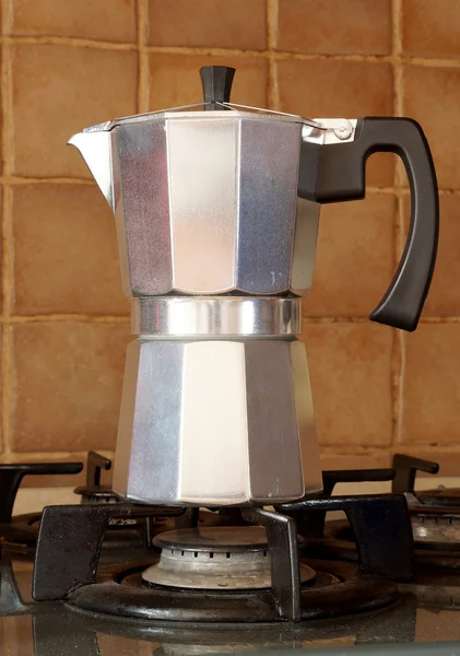 Coffee maker of geyzer`s type — Stock Photo, Image