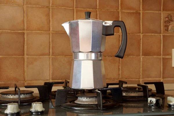 Coffee maker of geyzer`s type — Stock Photo, Image