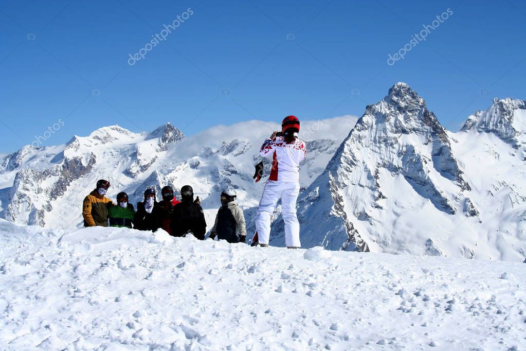 Photo for memory in the mountains of Caucasus