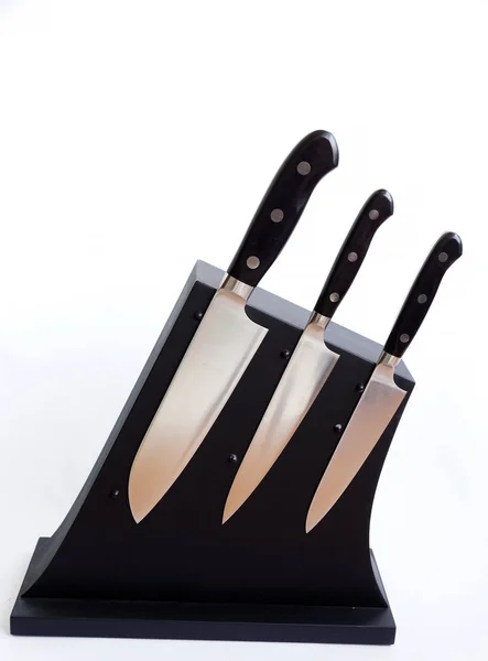 Set of knives for kitchen — Stock Photo, Image