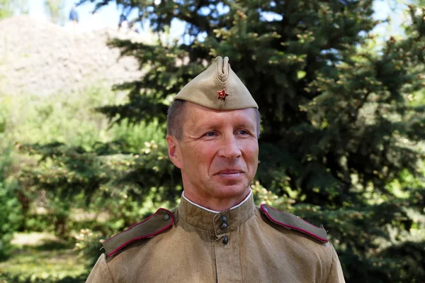 Soldier of Red Army in the form of times of World War II