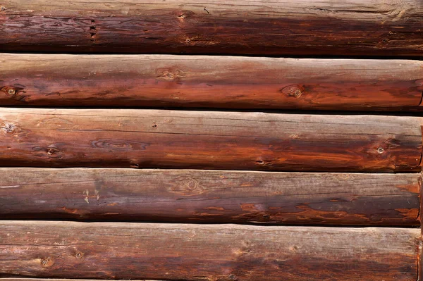 Dekorative Platte Aus Holzbrettern Einer Hauswand — Stockfoto