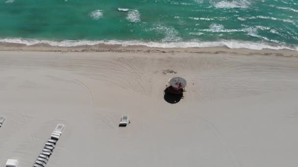 Plages Sud Miami Antennes Par Drone — Video